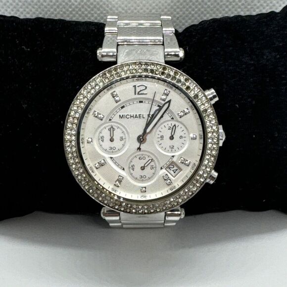 Michael Kors MK5353 Womens Silver Stainless Steel Analog Dial Wrist Watch JNA596 main image 10